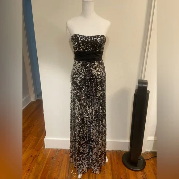 speechless glitter dress Radiant Sequin Hoco Dress Strapless Bodycon Dress hc291 – vigocouture main image 1